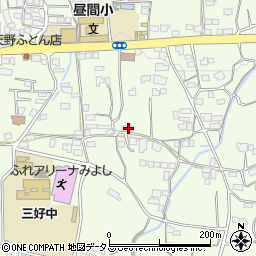徳島県三好郡東みよし町昼間1598周辺の地図