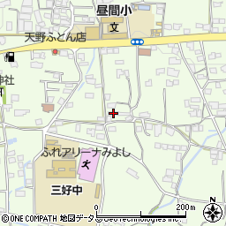 徳島県三好郡東みよし町昼間1667周辺の地図