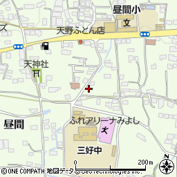徳島県三好郡東みよし町昼間1890周辺の地図