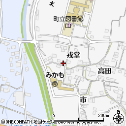 徳島県東みよし町（三好郡）西庄（戎堂）周辺の地図