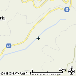 徳島県吉野川市美郷奥丸190周辺の地図