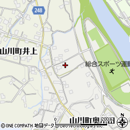 徳島県吉野川市山川町奥川田283周辺の地図