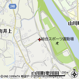 徳島県吉野川市山川町奥川田87周辺の地図