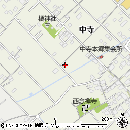 愛媛県今治市中寺833周辺の地図