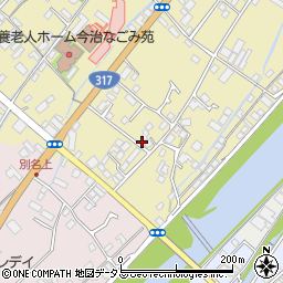 愛媛県今治市別名119周辺の地図