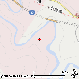 徳島県三好市池田町西山大田周辺の地図
