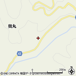 徳島県吉野川市美郷奥丸152-1周辺の地図
