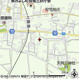 徳島県三好郡東みよし町昼間3179周辺の地図