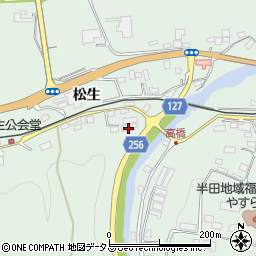徳島県美馬郡つるぎ町半田松生59周辺の地図