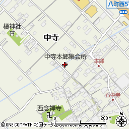 中寺本郷集会所周辺の地図