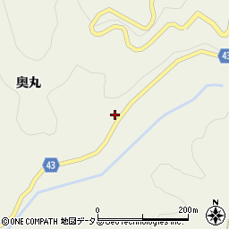 徳島県吉野川市美郷奥丸267周辺の地図