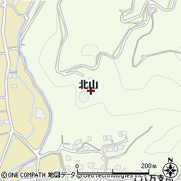 徳島県徳島市下町北山周辺の地図