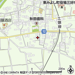 徳島県三好郡東みよし町昼間3103周辺の地図