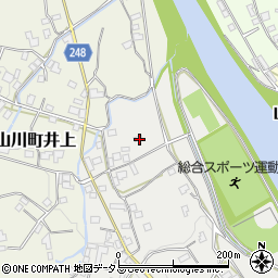 徳島県吉野川市山川町奥川田303周辺の地図