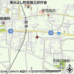 徳島県三好郡東みよし町昼間3158周辺の地図