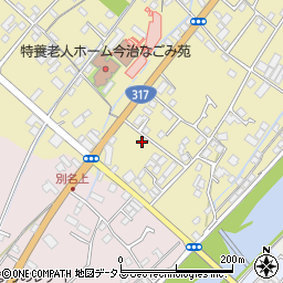 愛媛県今治市別名227周辺の地図