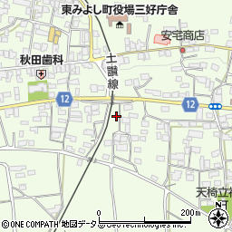 徳島県三好郡東みよし町昼間3131周辺の地図