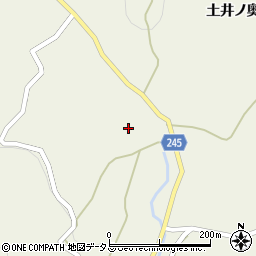 徳島県吉野川市美郷峠244周辺の地図