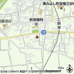 徳島県三好郡東みよし町昼間3078周辺の地図
