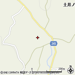 徳島県吉野川市美郷峠243周辺の地図