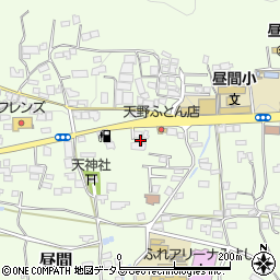 徳島県三好郡東みよし町昼間天神周辺の地図