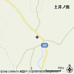 徳島県吉野川市美郷峠106周辺の地図