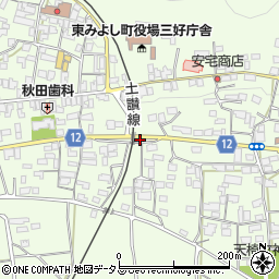徳島県三好郡東みよし町昼間3170周辺の地図