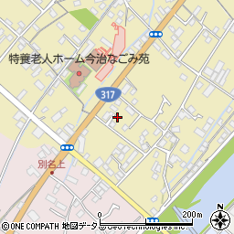 愛媛県今治市別名221周辺の地図