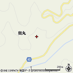 徳島県吉野川市美郷奥丸106周辺の地図