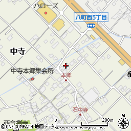 愛媛県今治市中寺642周辺の地図