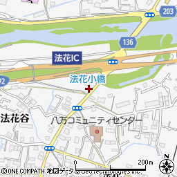徳島県徳島市八万町法花谷2周辺の地図