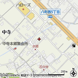 愛媛県今治市中寺623周辺の地図