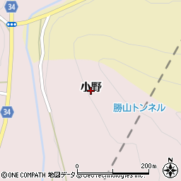 山口県下関市小野周辺の地図