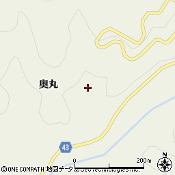 徳島県吉野川市美郷奥丸107周辺の地図