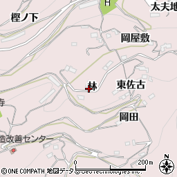 徳島県三好市池田町西山林周辺の地図