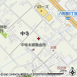 愛媛県今治市中寺908周辺の地図