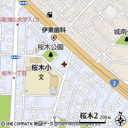 徳山桜木郵便局周辺の地図