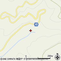 徳島県吉野川市美郷奥丸171周辺の地図