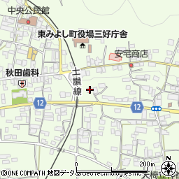 徳島県三好郡東みよし町昼間3166周辺の地図