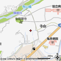 徳島県徳島市八万町寺山周辺の地図