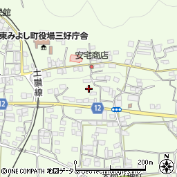 徳島県三好郡東みよし町昼間3201周辺の地図