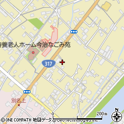 愛媛県今治市別名133-2周辺の地図