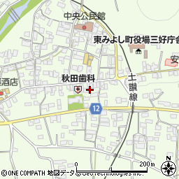 徳島県三好郡東みよし町昼間3076周辺の地図