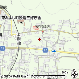 徳島県三好郡東みよし町昼間3202周辺の地図