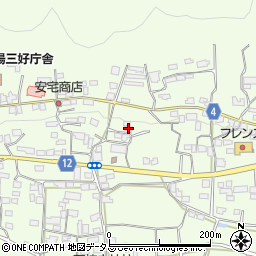 徳島県三好郡東みよし町昼間3338周辺の地図
