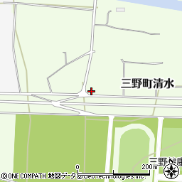 徳島県三好市三野町清水65周辺の地図