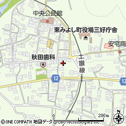 徳島県三好郡東みよし町昼間3182周辺の地図