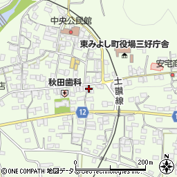 徳島県三好郡東みよし町昼間3181周辺の地図