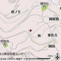 徳島県三好市池田町西山堀周辺の地図