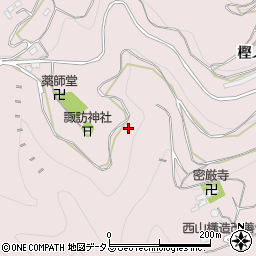 徳島県三好市池田町西山上堂附周辺の地図